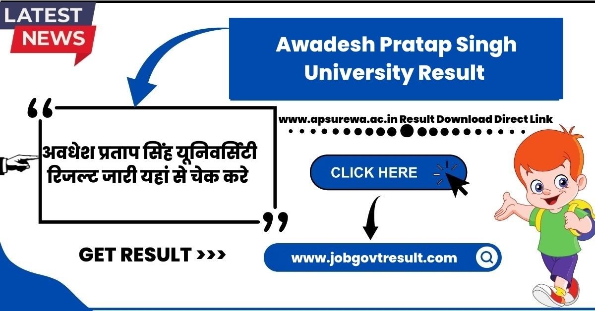 Awadesh Pratap Singh University Result