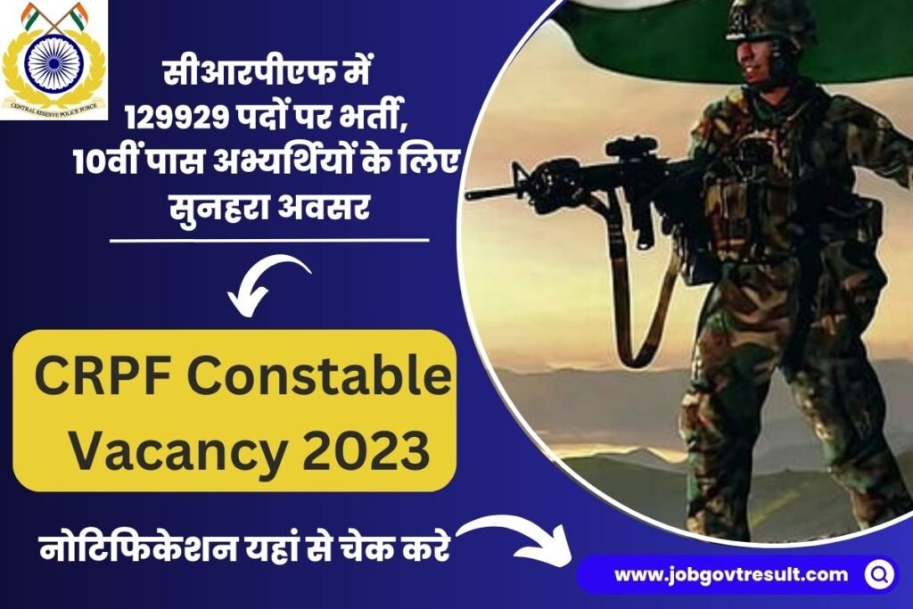 CRPF Constable Recruitment 2023