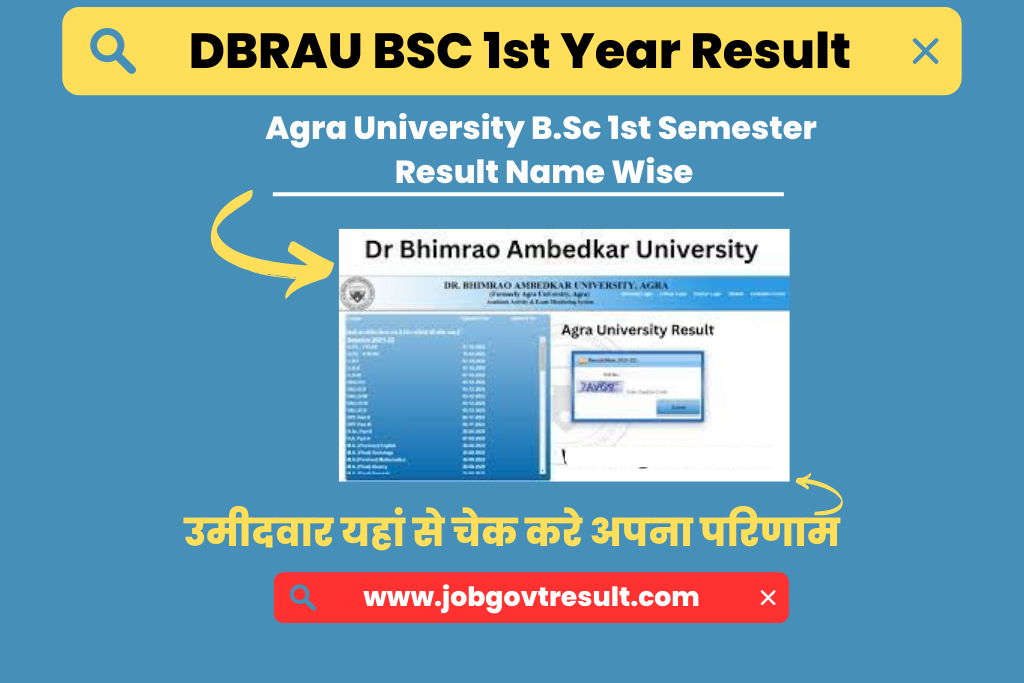 DBRAU BSC 1st Year Result