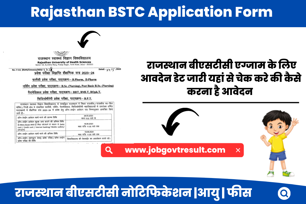 Rajasthan BSTC Application Form