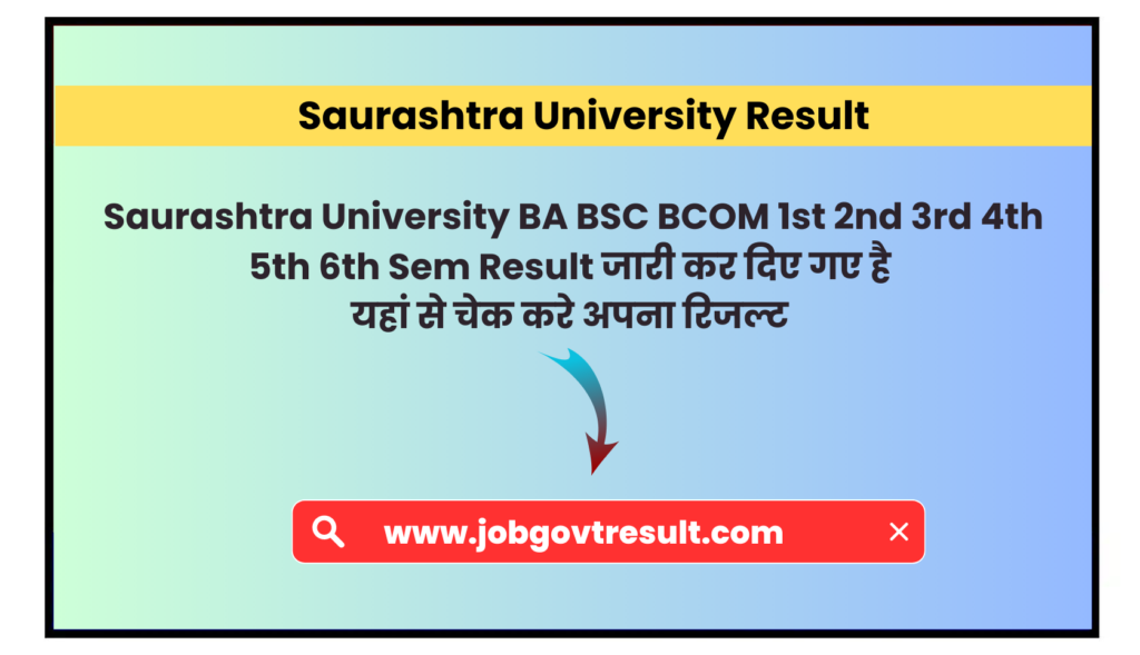 Saurashtra University Result
