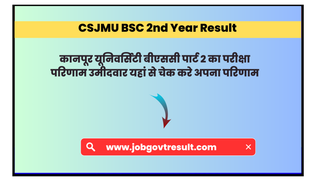 CSJMU BSC 2nd Year Result