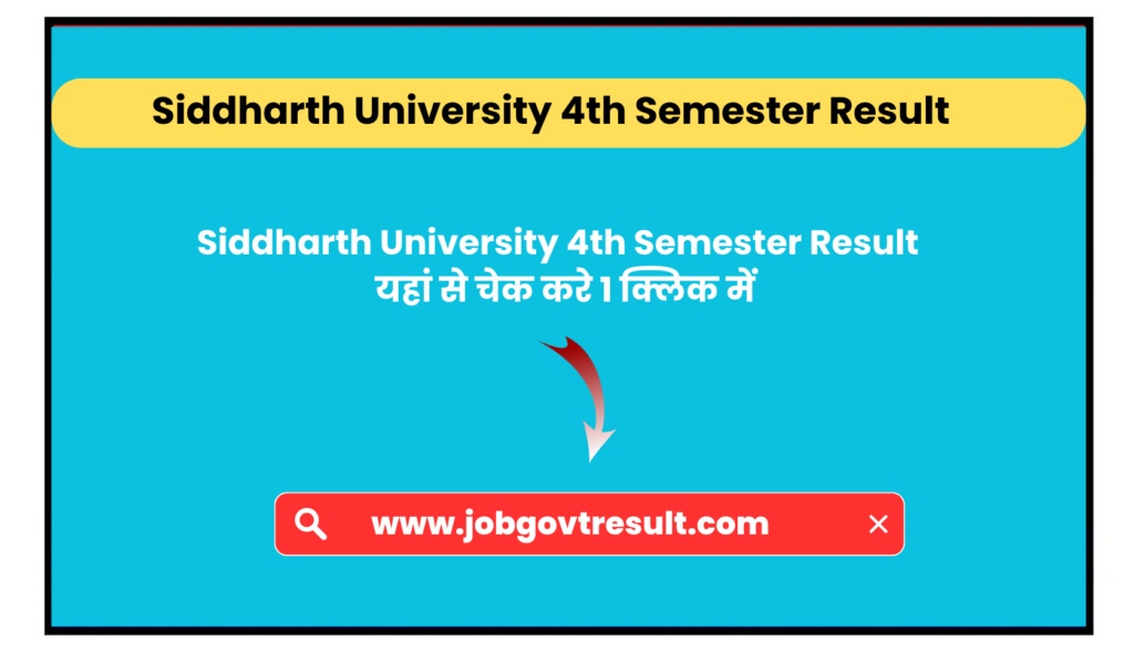 Siddharth University 4th Semester Result