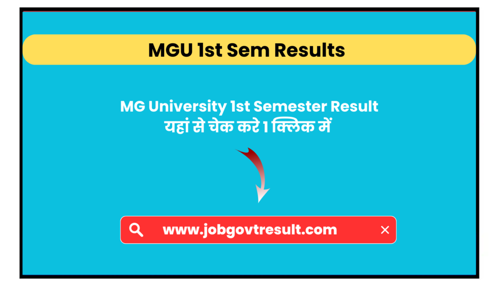 MG University 1st Semester Result