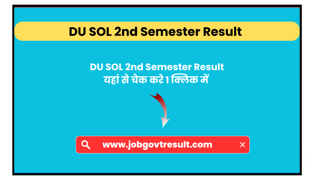 DU SOL 2nd Semester Results  