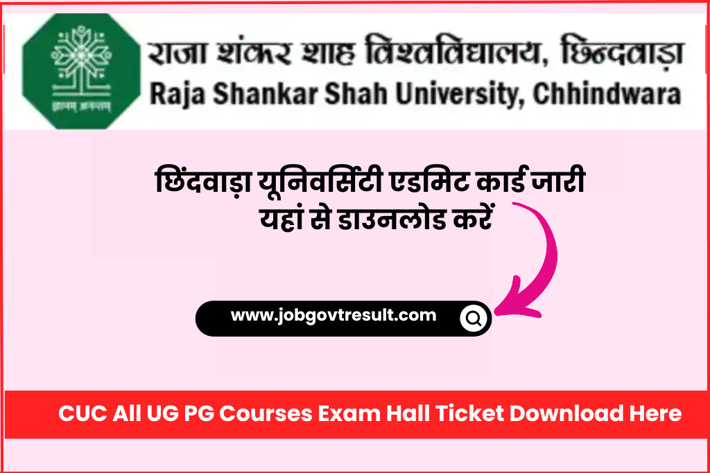 chhindwara university admit card  