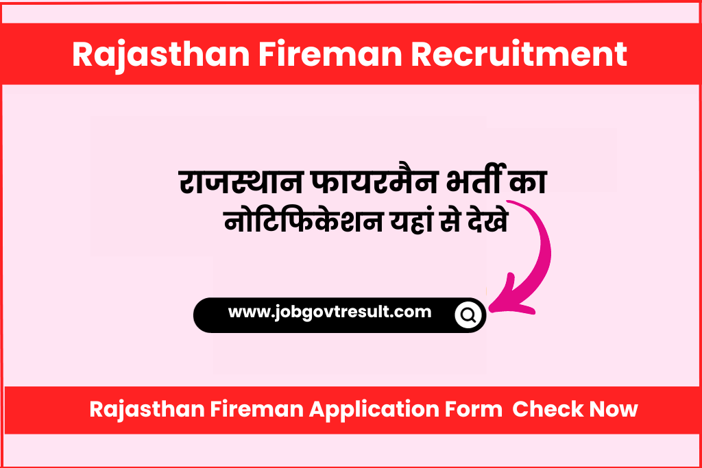 Rajasthan Fireman Application Form