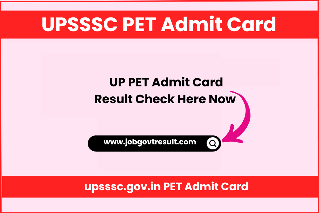 upsssc.gov.in PET Admit Card