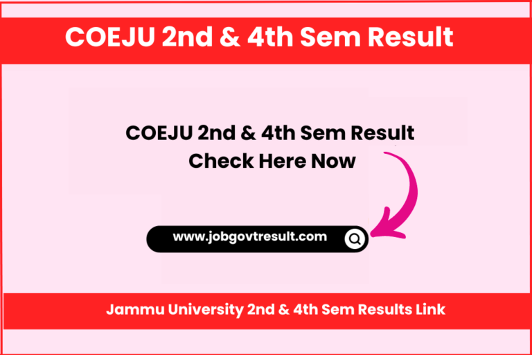 Jammu University 2nd & 4th Sem Results