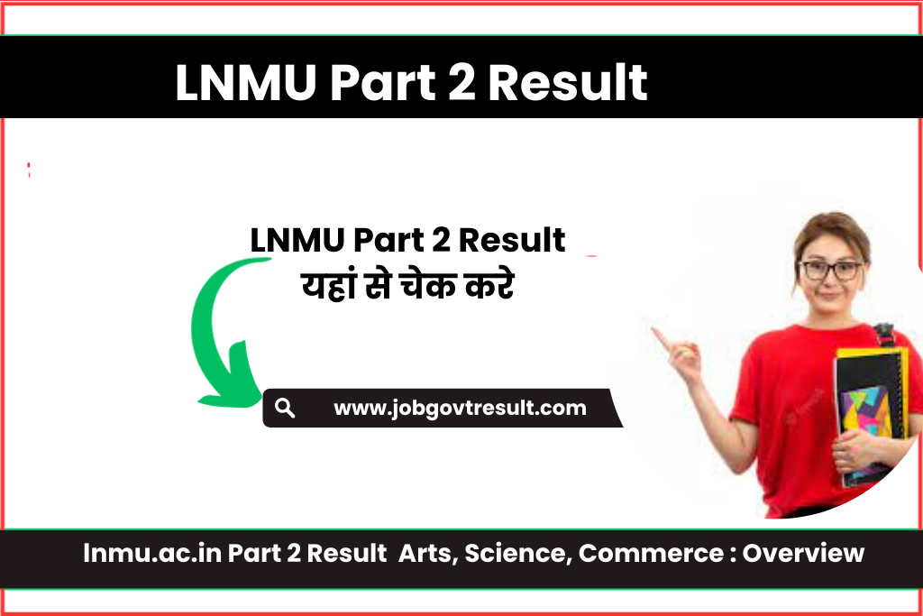 lnmu.ac.in Part 2 Result 2023 Arts, Science, Commerce : Overview