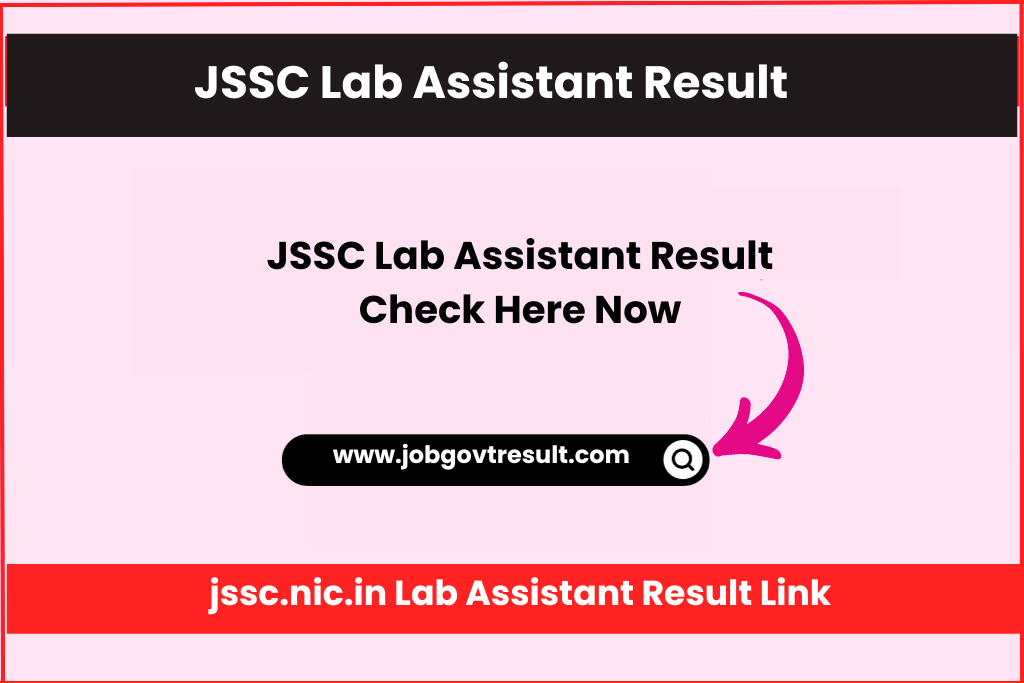 jssc.nic.in Lab Assistant Result