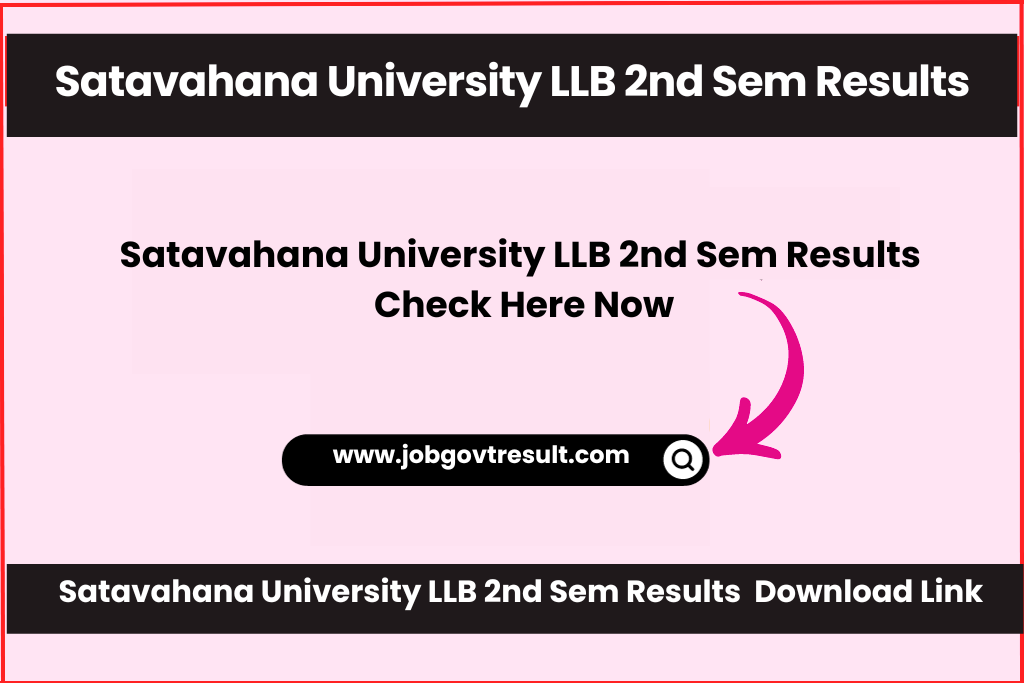 Satavahana University LLB 2nd Sem Results   