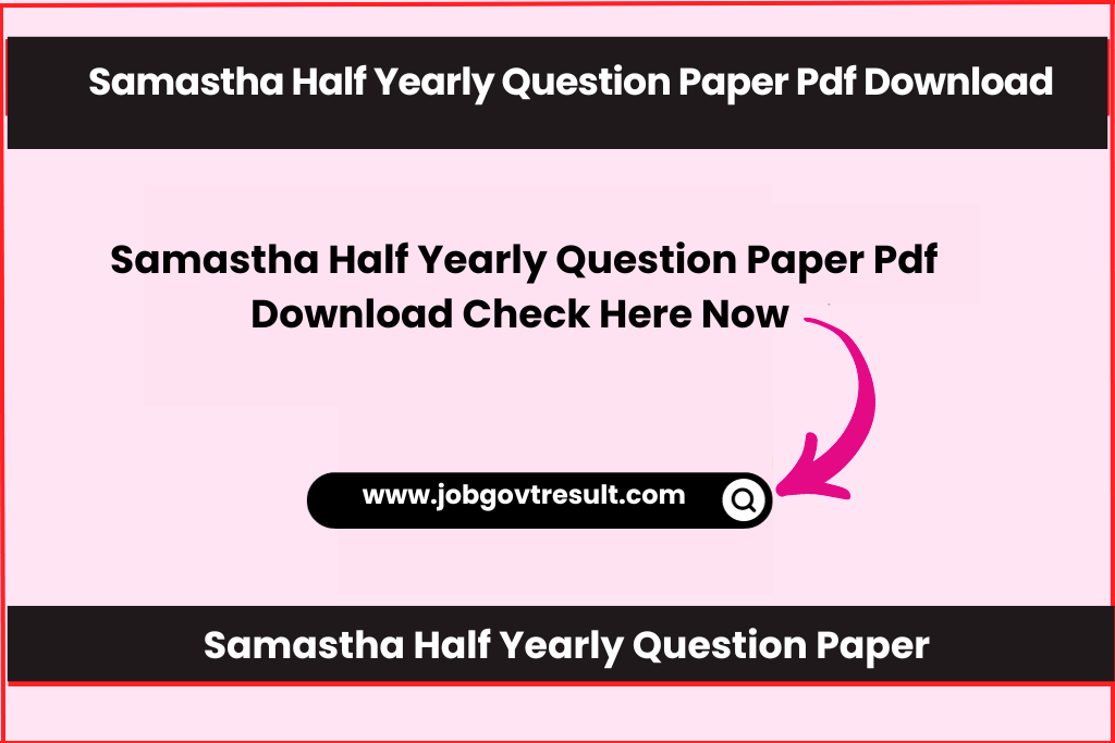 Samastha Half Yearly Question Paper 