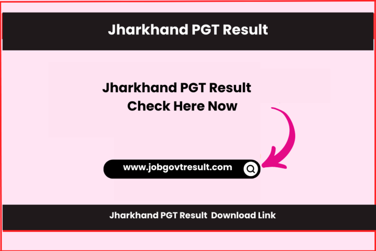 Jharkhand PGT Result 2023