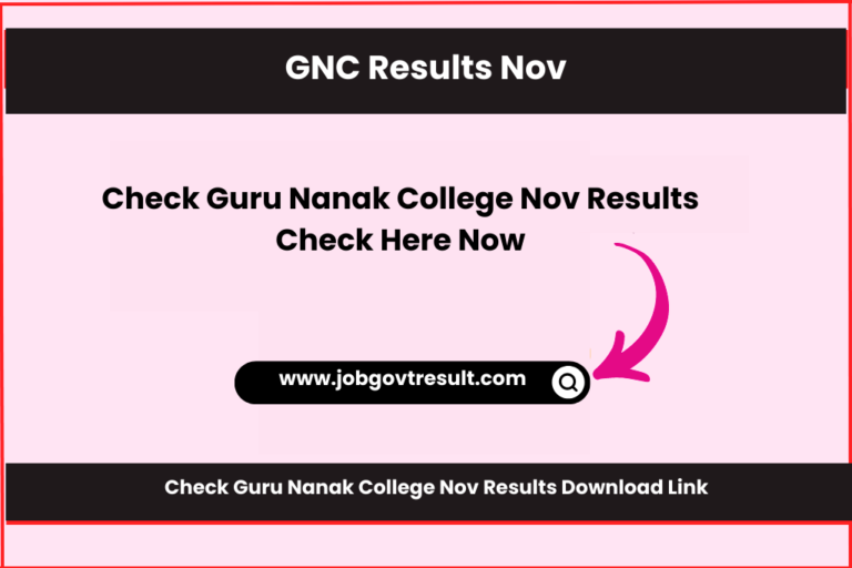 Check Guru Nanak College Nov Results